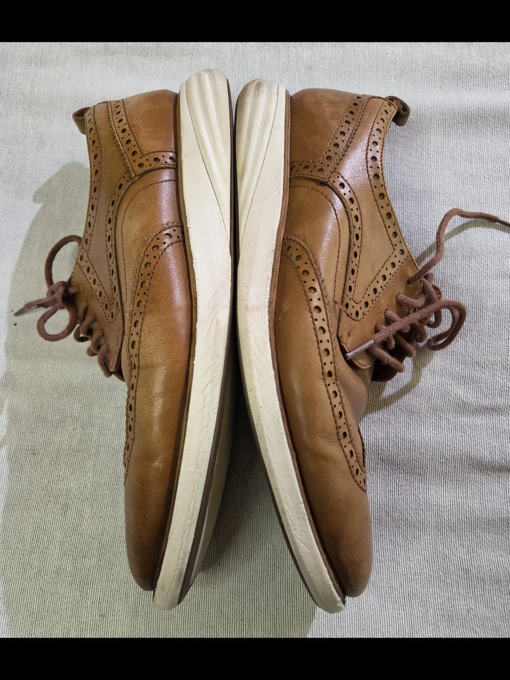 Cole Haan Men's GrandEvølution Wingtip Oxford British Tan Style 10.5M